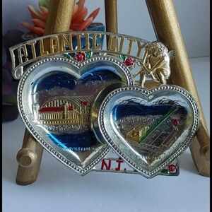 Vintage Metal Atlantic City Souvenir Ashtray